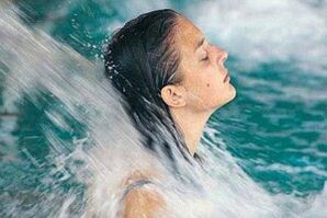 water procedures for cervical osteochondrosis