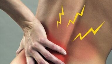 Pain for lumbar osteochondosis